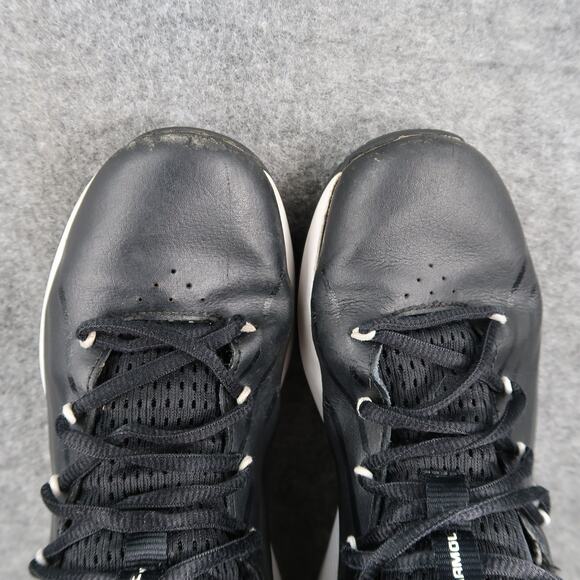 Under Armour Shoes Kids 5Y Basketball Sneakers Lockdown Mid Black Lace Up Youth - Picture 9 of 12